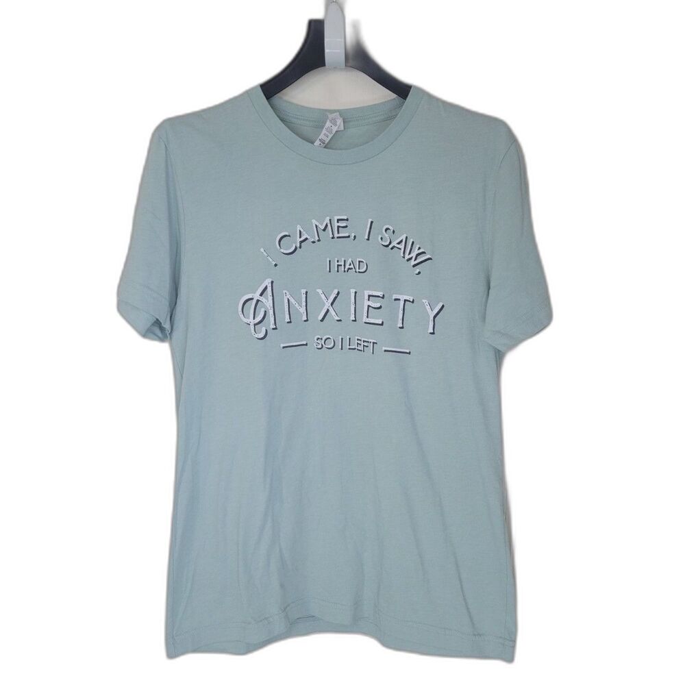 Anxiety Funny Saying Blue Graph TShirt Shirt